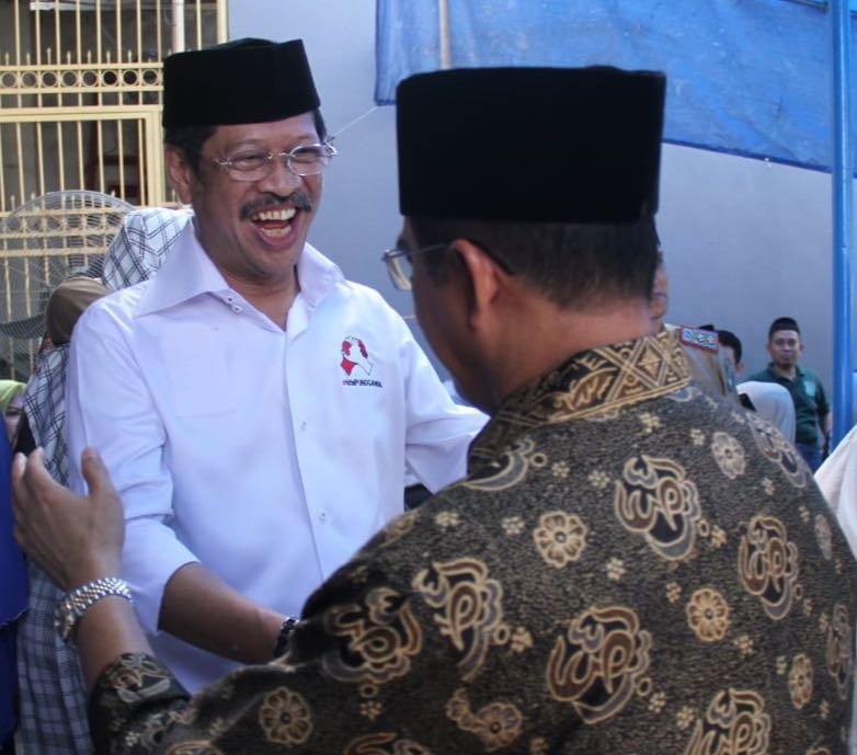 Raut Muka Bahagia Terpancar di Wajah  Ichsan Yasin Limpo 