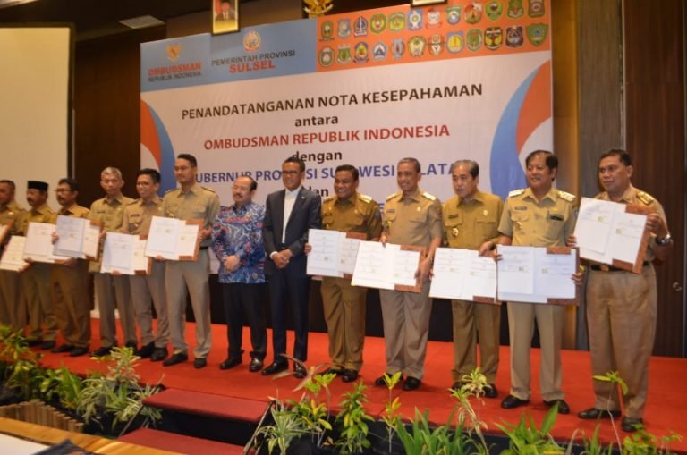 Bupati Soppeng Hadiri Penandatanganan MoU dengan Ombudsman RI