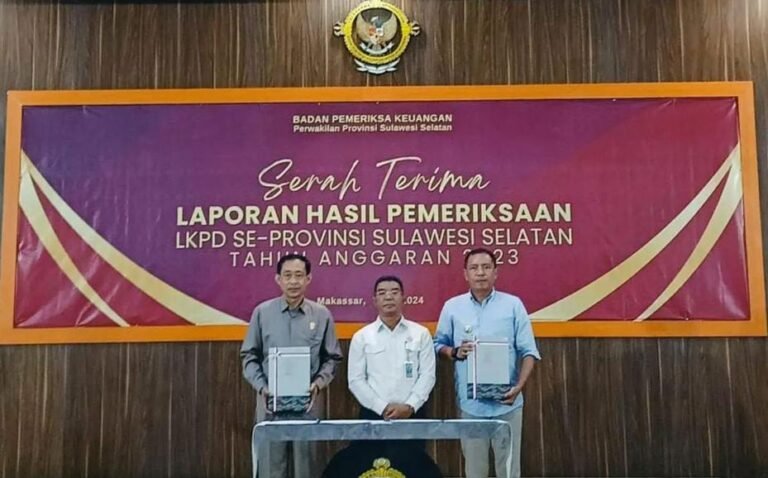 Pemkot Parepare Raih Opini WTP Kedelapan Kalinya