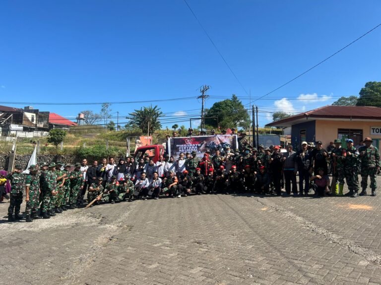 Kuatkan Sinergitas dan Kolaborasi, Rutan Malino Berpartisipasi Aktif dalam Kerja Bakti Bersama TNI