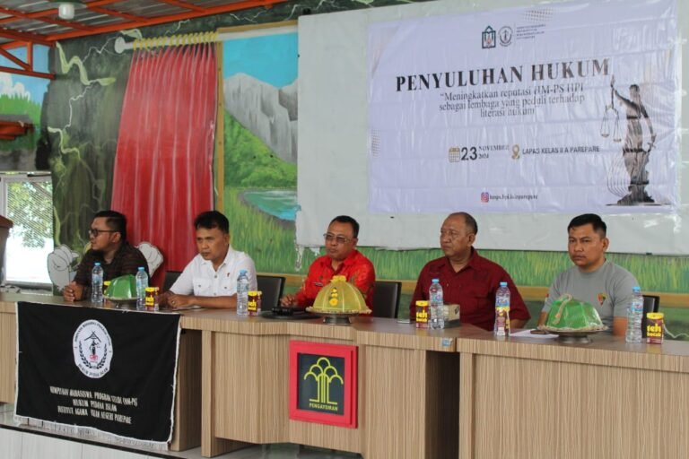 Lapas Kelas IIA Parepare Bekerjasama IAIN Gelar Penyuluhan Hukum Gratis Bagi WBP